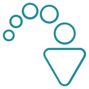 Kontur vektör simge Yinele