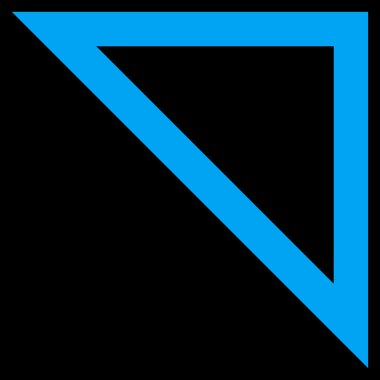 Kontur vektör simgesini sağ yukarı ok ucu