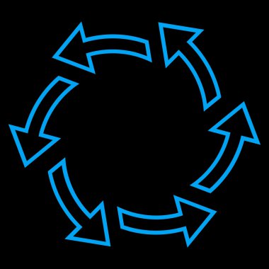 Santrifüj okları vektör simge kontur