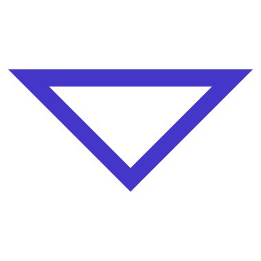 İnce çizgi vektör simgesi aşağı ok ucu