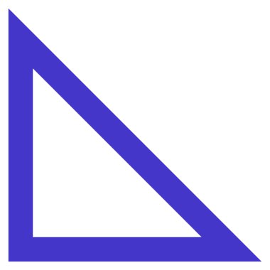 Ok ucu sol kontur vektör simgesi