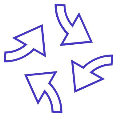 Santrifüj okları vektör simge kontur