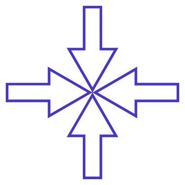 Kompakt okları satırı vektör simgesi ince