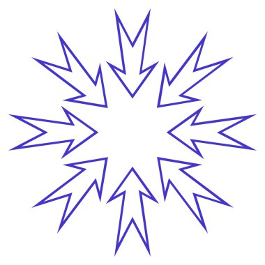 Oklar anahat vektör simge sıkıştırmak