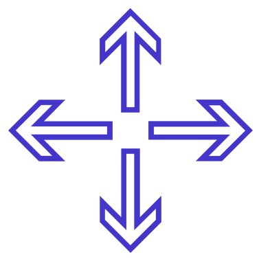 Oklar anahat vektör simgesini genişletin