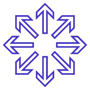 Oklar kontur vektör simge patlayabilir