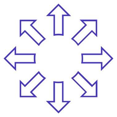 Oklar kontur vektör simge patlayabilir