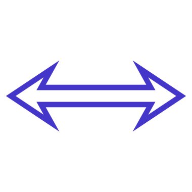 Yatay anahat vektör simgesi ters çevir