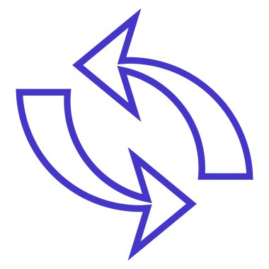 Oklar anahat vektör simge Yenile