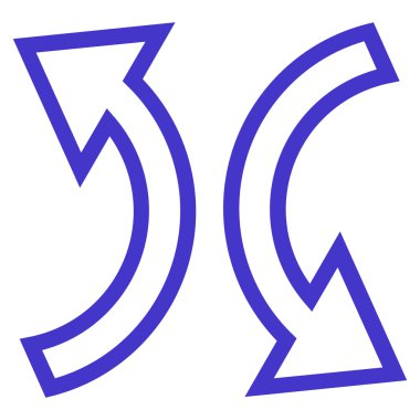 Oklar anahat vektör simgesi yerine