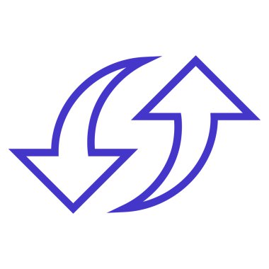 Oklar anahat vektör simgesi yerine