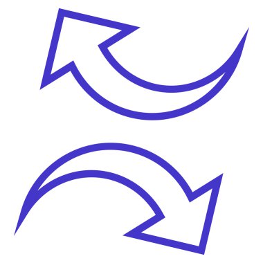 Oklar ince çizgi vektör simgesi yerine