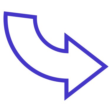 İnce çizgi vektör simge döndürmek