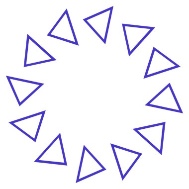 Döndürme anahat vektör simgesi