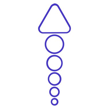 Anahat vektör simge yukarı ok göndermek