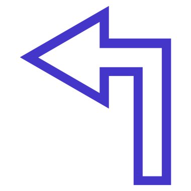 Sol ince çizgi vektör simge açmak