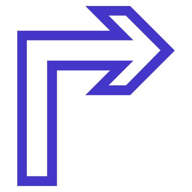 Doğru anahat vektör simge açmak