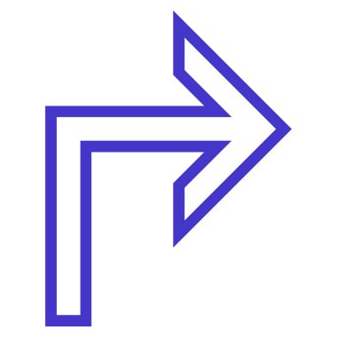 Doğru anahat vektör simge açmak