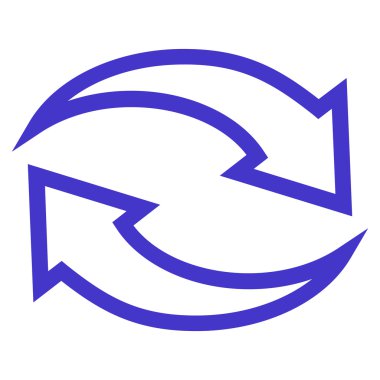 Update okları kontur vektör simgesi