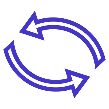 Update okları ince çizgi vektör simgesi