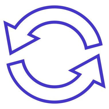 Update okları anahat vektör simgesi