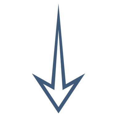 Anahat vektör simgesi aşağı ok