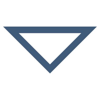 İnce çizgi vektör simgesi aşağı ok ucu