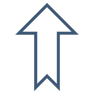 Anahat vektör simge yukarı ok