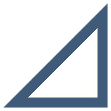 İnce çizgi vektör simgesi aşağı ok ucu