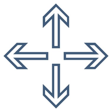 Oklar ince çizgi vektör simgesini genişletin