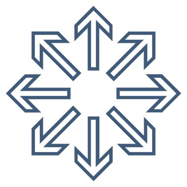 Oklar kontur vektör simge patlayabilir