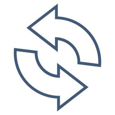 Kontur vektör simgesini Döndür