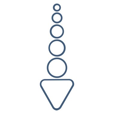 Kontur vektör simgesi aşağı ok göndermek