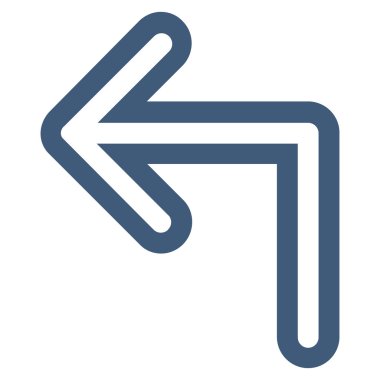 Sol ince çizgi vektör simge açmak