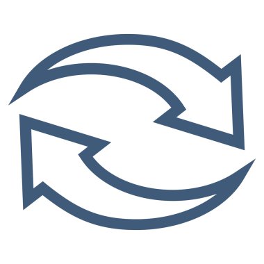 Update okları kontur vektör simgesi