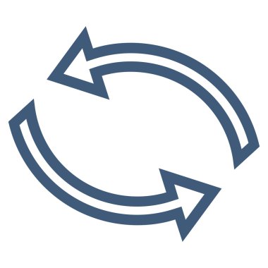 Update okları kontur vektör simgesi