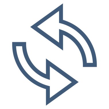 Update okları kontur vektör simgesi