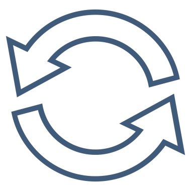 Update okları kontur vektör simgesi