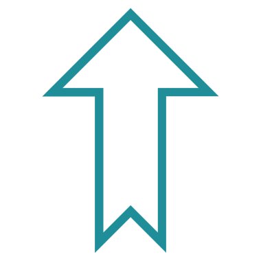 Anahat vektör simge yukarı ok