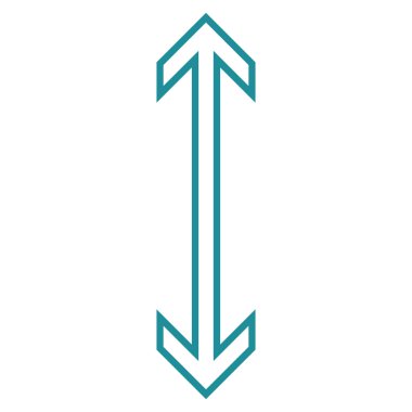 Exchange ok dikey kontur vektör simgesi