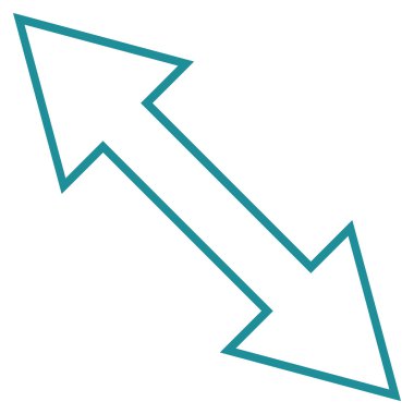 Fiske vurmak çapraz kontur vektör simgesi