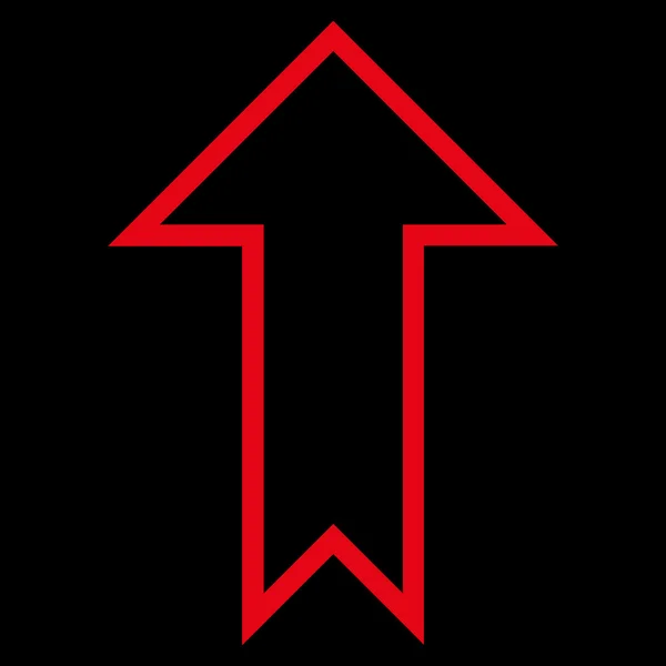 Arrow Up Stroke Vector Icon — Stock Vector