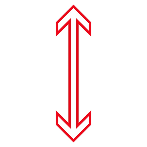 Flecha de intercambio vertical delgada línea vectorial icono — Archivo Imágenes Vectoriales