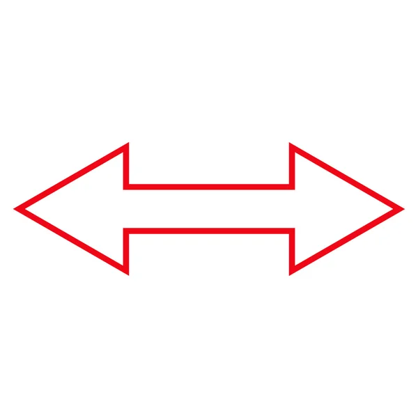 Icône vectorielle de contour horizontal à bascule — Image vectorielle