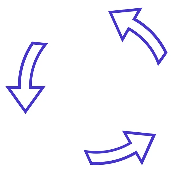 Значок вектора мазков стрелок вращения — стоковый вектор