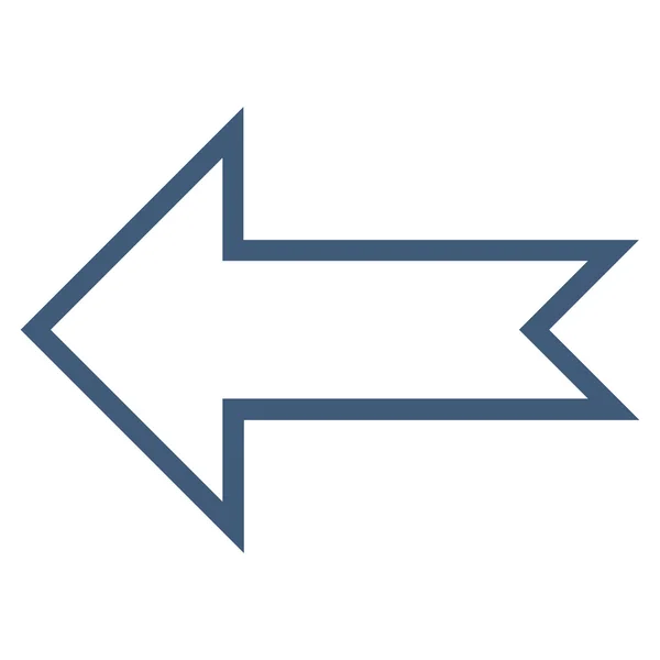 Flecha izquierda Esquema Vector icono — Vector de stock
