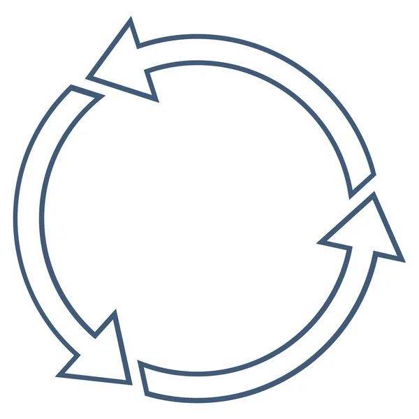 Ícone do vetor do esboço da rotação Ccw —  Vetores de Stock