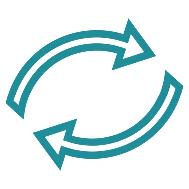 Oklar anahat vektör simge Yenile