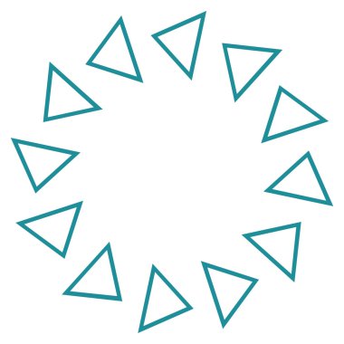 Döndürme kontur vektör simgesi