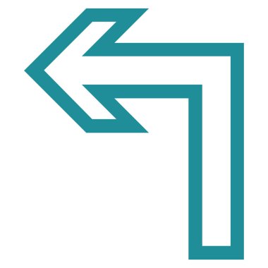 Sol kontur vektör simge açmak